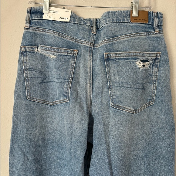 NWT American Eagle Curvy Stretch Super High Rise Jeans Size 12 - Picture 11 of 13